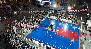 Mustafakemalpaşa'nın markası Tatlıtop Basketbol Şenlikleri başladı