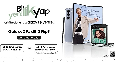 Samsung, Galaxy Z Flip5 ve Galaxy Z Fold5 için 6500 TL’ye varan takas veya 6000 TL’ye varan hediye çeki fırsatı sunuyor