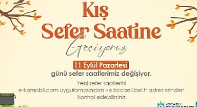 Ulaşıma kış tarifesi düzenlemesi