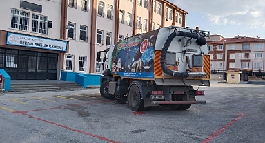 Yeni eğitim dönemi için okullar temizlendi