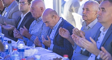 Başkan Soyer şehit Ünal Sipahi'nin mevlidine katıldı