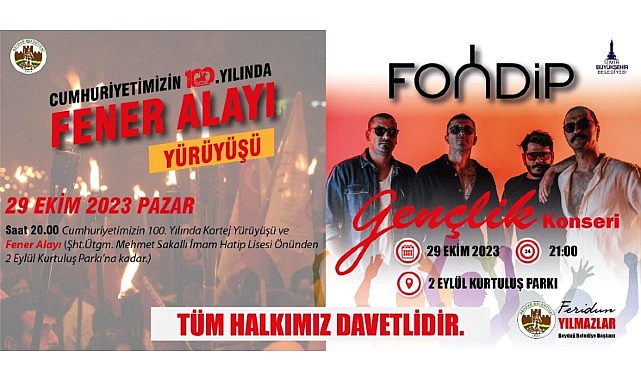 Beydağ'da cumhuriyetimizin 100.yıl coşkusu