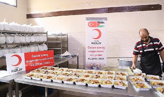 Kızılay’ın Gazze’deki Aşevi Yeniden Yemek Çıkarmaya Başladı