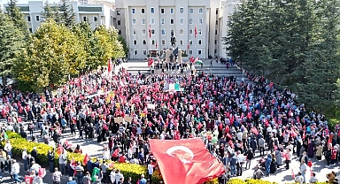 Nevşehir'den Filistin'e destek, İsrail'e öfke