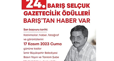 24. Barış Selçuk Gazetecilik Ödülleri’ne başvurular başladı