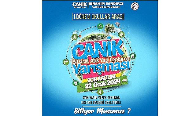 Canik’te Bitkisel Atık Yağ Toplayan Öğrencilere Ödül