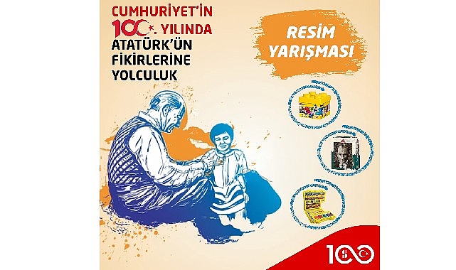 Çocuklar çizimleriyle “Cumhuriyetin 100. Yılında Atatürk'ün Fikirlerine Yolculuk” edecek