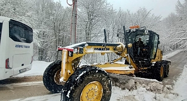 Kocaeli Büyükşehir'in kar kaplanları iş başında