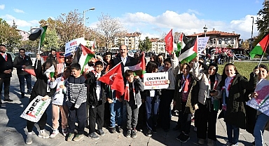 Konya Büyükşehir Belediyesi “Kudüs'ün Çocukları” için basın açıklaması düzenledi