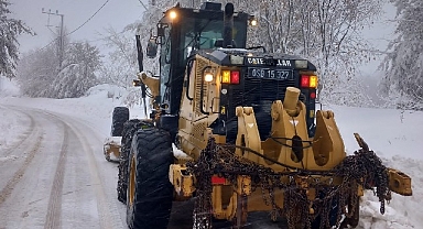 Osmangazi’de karlı yollara anında müdahale