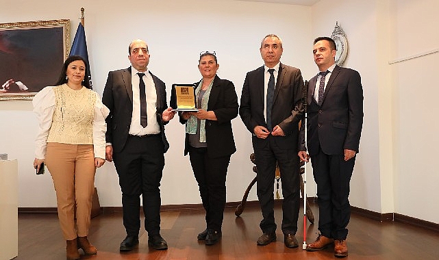 Altı Nokta Körler Derneği'nden Başkan Çerçioğlu'na ziyaret
