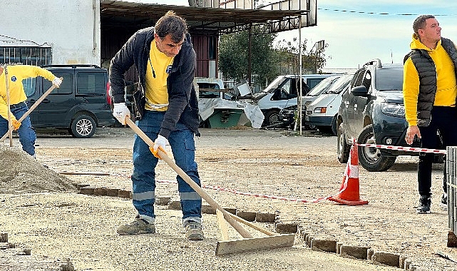 Başkan Atabay, cumhuriyet mahallesi'ndeki çalışmaları denetledi