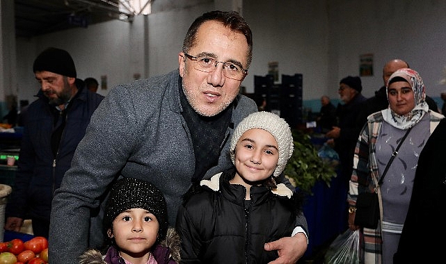 Başkan Savran'dan pazar ziyareti