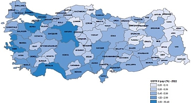 Gayrisafi Yurt İçi Hasıladan (GSYH) en yüksek payı yüzde 30,4 ile İstanbul aldı