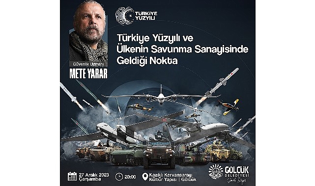 Güvenlik Uzmanı Mete Yarar gölcük'e geliyor