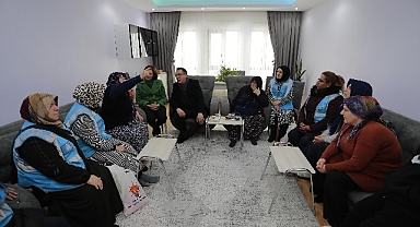 AK Parti Belediye Başkan Adayı Savran'dan ev ziyaretleri