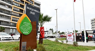 Başkan Gümrükçü Balatçık'ta Parkı Açtı Öğrenci Yurdunun Müjdesini Verdi