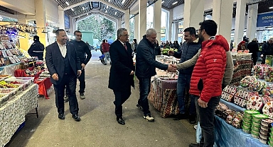 Başkan Topaloğlu’ndan Pazar ziyareti