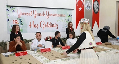 Burhaniye'de Zeytinyağlı Lezzetler Yarıştı