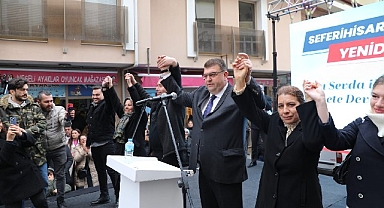 Seferihisarlılar “Goca Başkanı” coşkuyla karşıladı