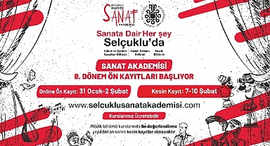 Selçuklu Sanat Akademisi'nde 8. Dönem ön kayıtları başlıyor