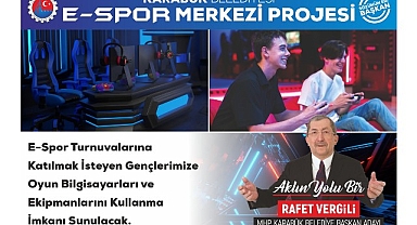 Başkan Vergili'den E-Spor Merkezi Projesi