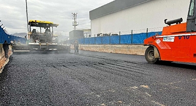 Ford fabrikasına ulaşımın sağlandığı yola asfalt