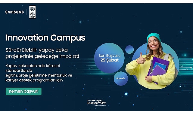 ‘‘Innovation Campus’’ Programı kapsamında genç kadınlara özel açılan yeni yapay zeka sınıfının başvuruları başladı