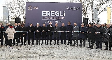 Konya Büyükşehir’in Ereğli’ye Kazandırdığı 8 Halı Sahanın Açılışı Yapıldı