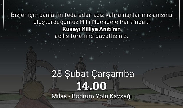 Milas Belediyesi, Milas Şehitleri ve Kuvayı Milliye Anıtı Projesi'ni tamamladı