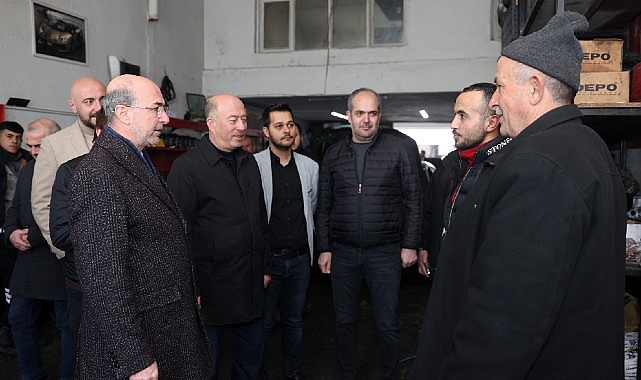 Selçuklu Belediye Başkanı Ahmet Pekyatırmacı 31 Mart Yerel Seçimleri kapsamında Eski Sanayi’de bulunan işyerlerine ziyaret gerçekleştirdi