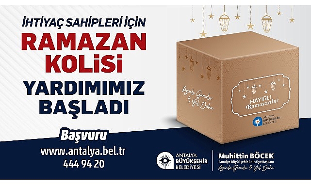Büyükşehir'den ihtiyaç sahiplerine Ramazan gıda kolisi