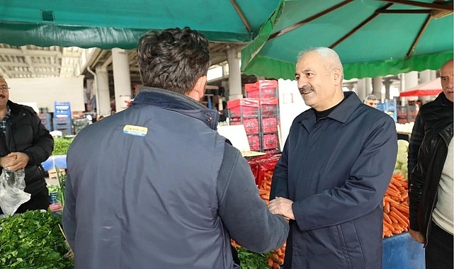 Cumhur İttifakı Adayı Büyükgöz'den Pazarcı Esnaflarına Hayırlı İşler