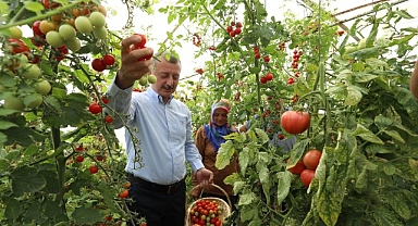 Başkan Büyükakın’dan kadın üreticiye tam destek