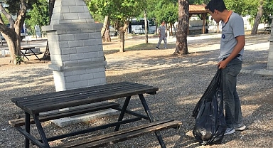 Kemer’de temizlik çalışmaları 