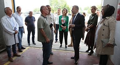 Nilüfer Kaymakamı Süzen, Kurban Bayramı hazırlıklarını inceledi