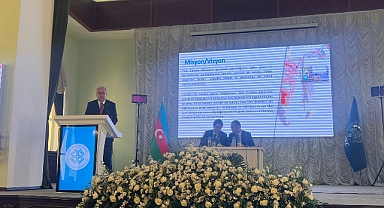 Rektör Prof. Dr. Budak, Bakü’de TÜRKÜNİB Genel Kurulu’na hitap etti