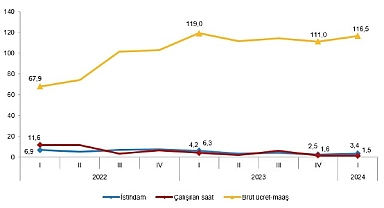 Tüik: İstihdam endeksi yıllık %3,4 arttı