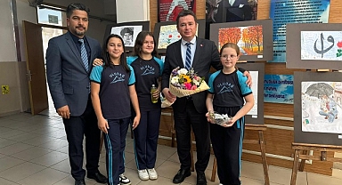 Başkan Aydın, öğrencilerin karne heyecanına ortak oldu