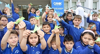 Canik’te Turna Kuşları Özgür Filistin İçin Uçtu 