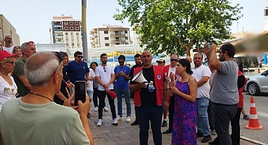 Çiğli Halk Temsilcileri Meclisi’nden işten atılan Çiğli Belediye işçilerine ziyarete