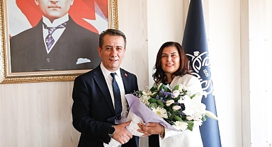 Efeler Belediye Başkanı Anıl Yetişkin Aydın Büyükşehir Belediye Başkanı Özlem Çerçioğlu'na nezaket ziyaretinde bulundu