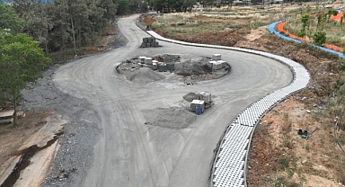 Gebze Millet Bahçesi iç yollarında yoğun çalışma