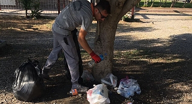 Kemer’de bayram öncesinde temizlik çalışmaları 