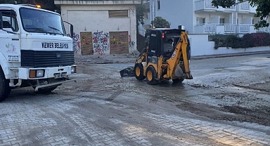 Kemer’de tozlu yollar yıkanıyor