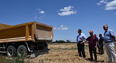 Lüleburgaz Belediyesi'nden buğday hasadı