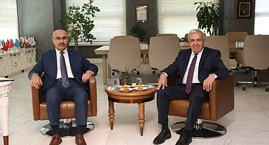 Vali Mahmut Demirtaş’tan Başkan Şadi Özdemir’e ziyaret 