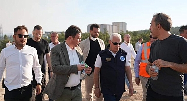 Başkan Aydın yangın bölgesinde