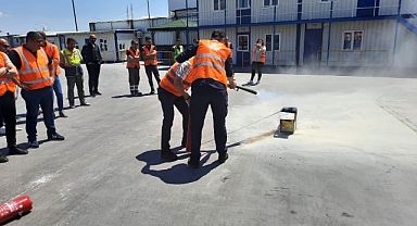 Büyükşehir İtfaiyesi'nden MEPAR Nakliyat'a eğitim