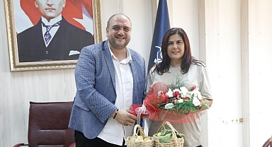 Cumhuriyet Halk Partisi (CHP) Bozdoğan Aydın Büyükşehir Belediye Başkanı Özlem Çerçioğlu'na nezaket ziyaretinde bulundu